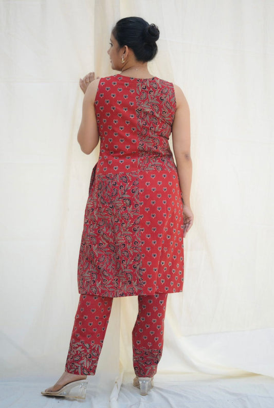 Cotton Ajrakh Co-ord set