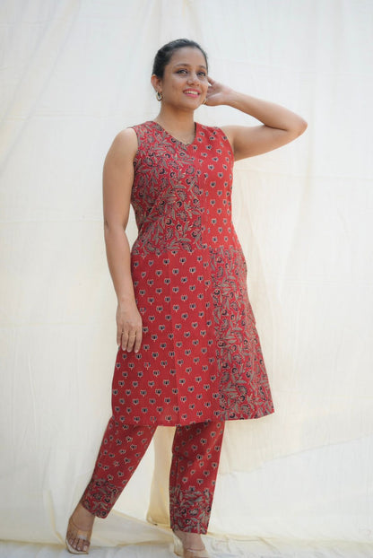 Cotton Ajrakh Co-ord set