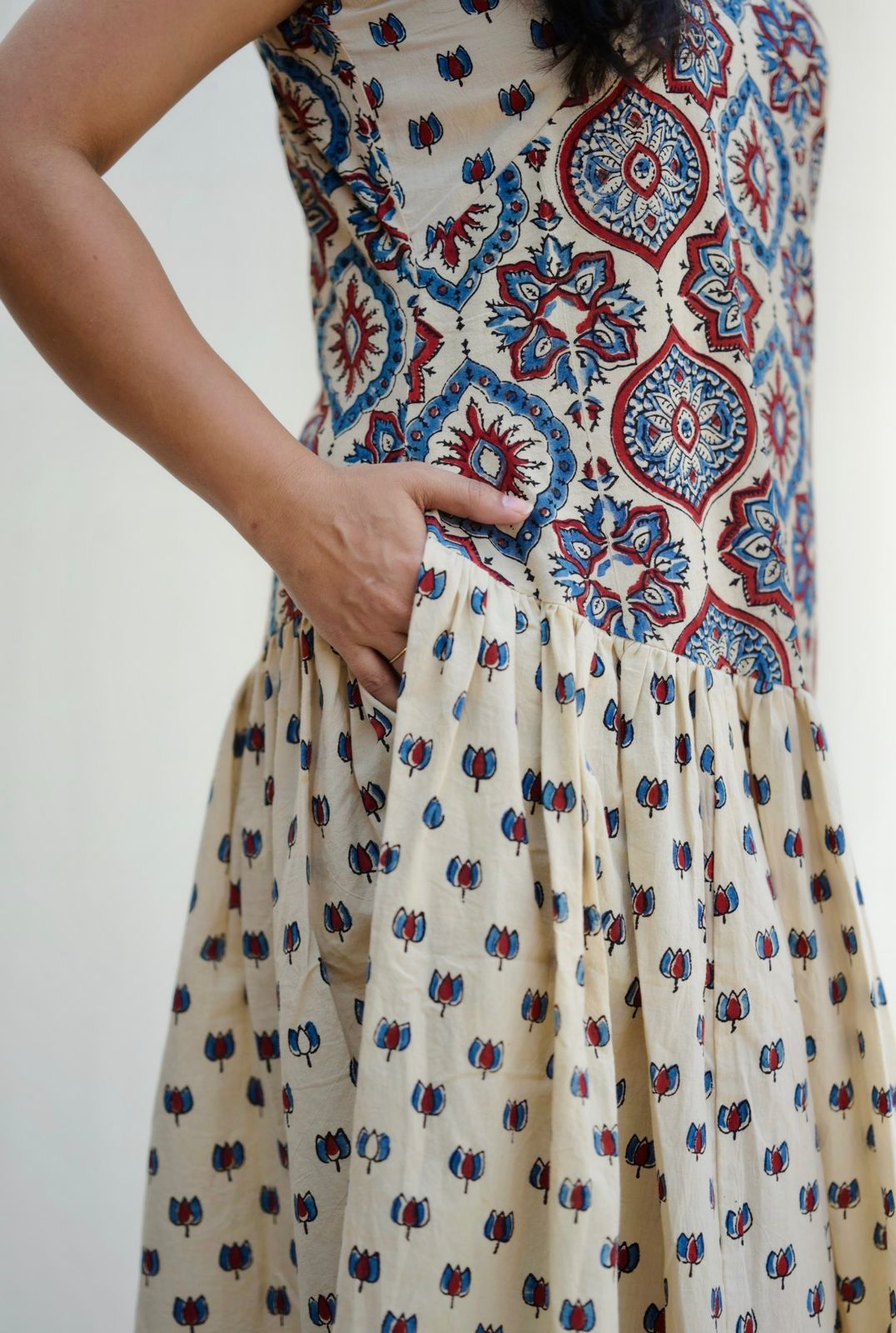 Cotton Ajrakh Dress