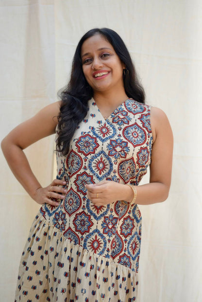 Cotton Ajrakh Dress