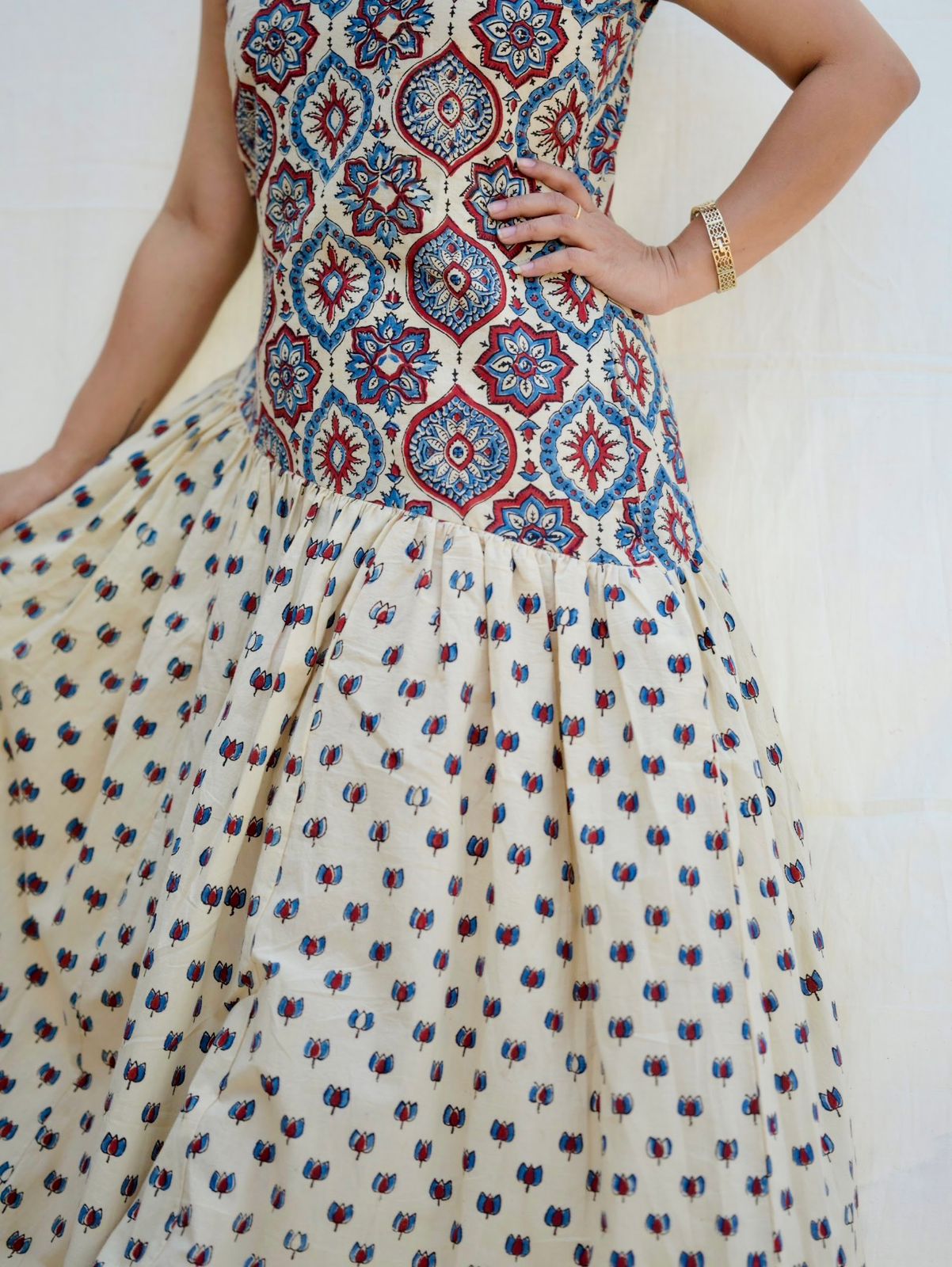 Cotton Ajrakh Dress