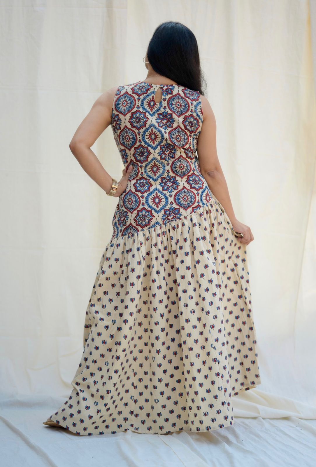 Cotton Ajrakh Dress