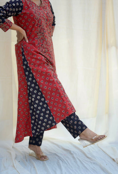 Cotton Ajrakh Co-ord set