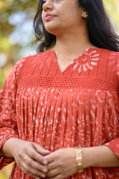 Cotton Hakoba aline dress