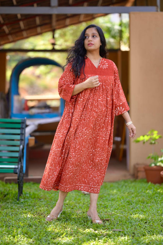 Cotton Hakoba aline dress