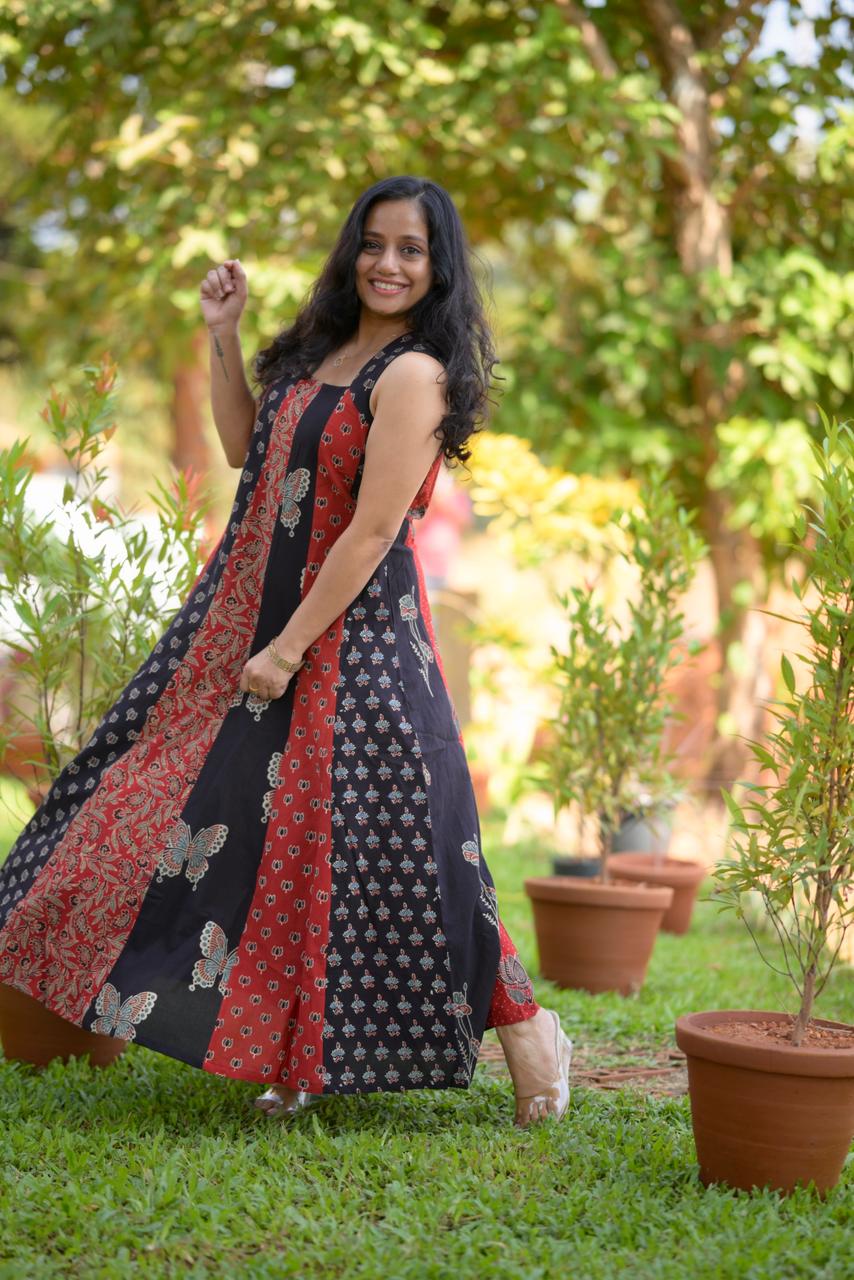 Cotton Ajrakh Dress
